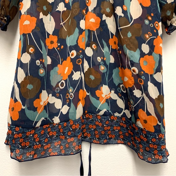 Vintage Forever 21 Y2K Babydoll Sheer Crinkle Tunic Mini‎ Dress Size Small Boho - Picture 4 of 13